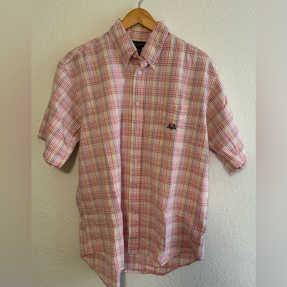 Ivy Crew Men's Multicolor Plaid Short Sleeve L ($10 WHEN ADDED TO A BUNDLE OF 3